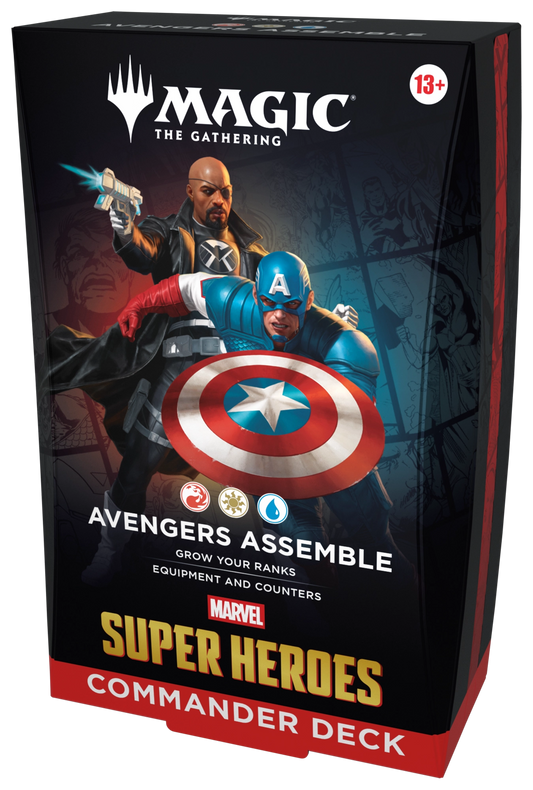 Commander Display (4 mazos) Marvel Super Heroes Ingles - Magic The Gathering