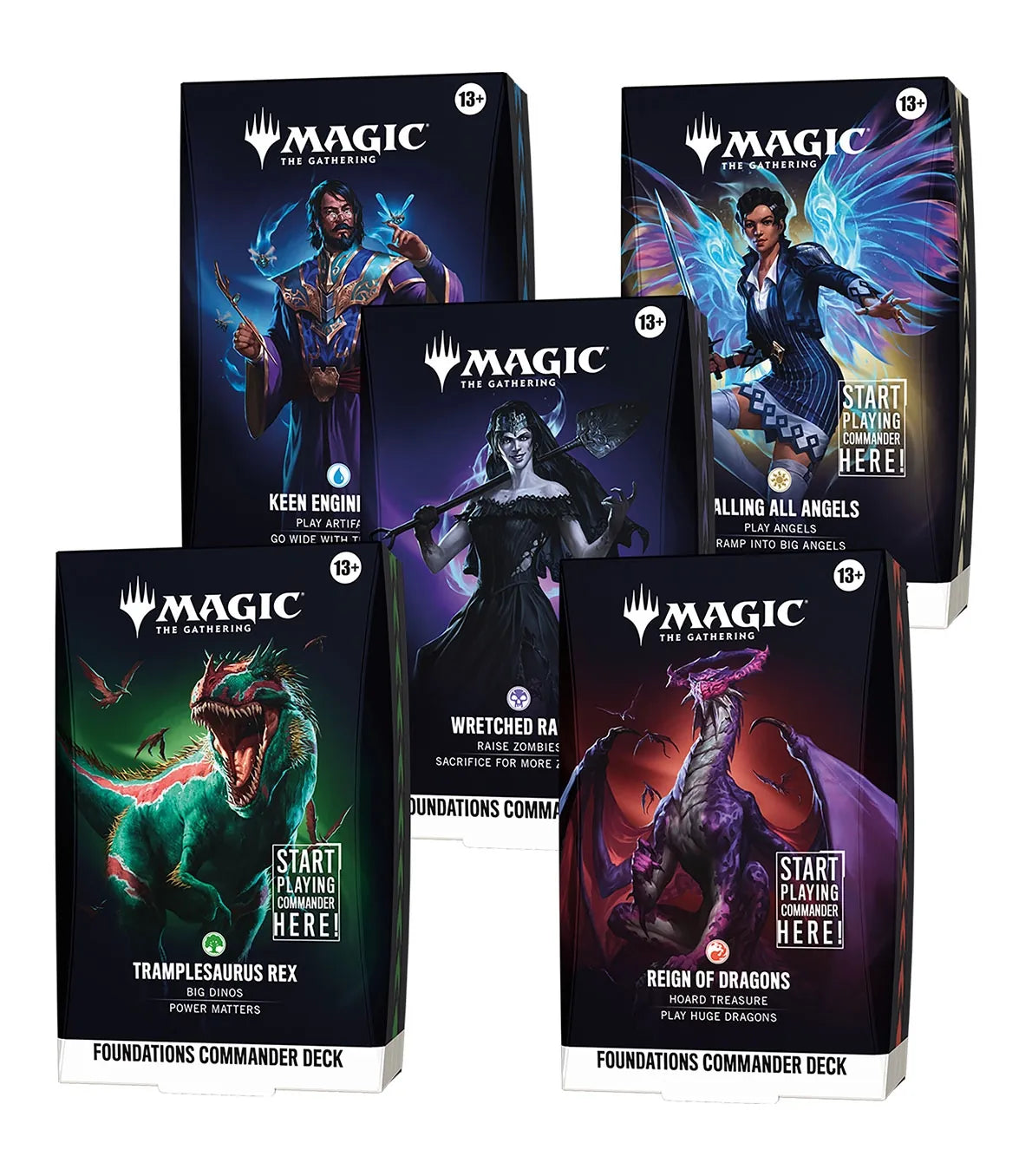 Starter Commander Foundations (5 Mazos) Inglés - Magic The Gathering