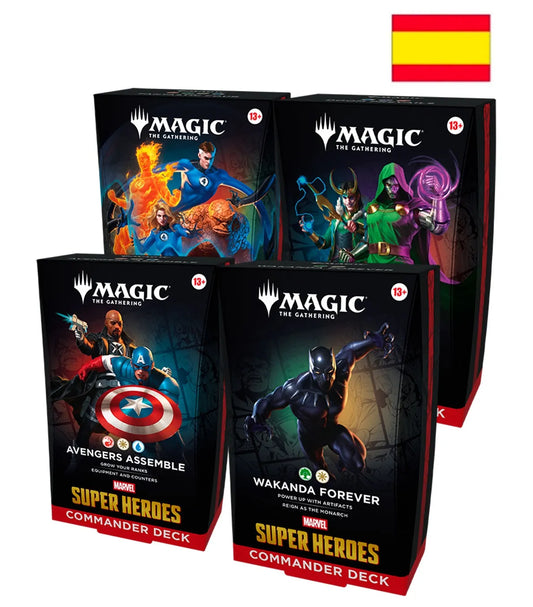 Commander Display (4 mazos) Marvel Super Heroes Español - Magic The Gathering