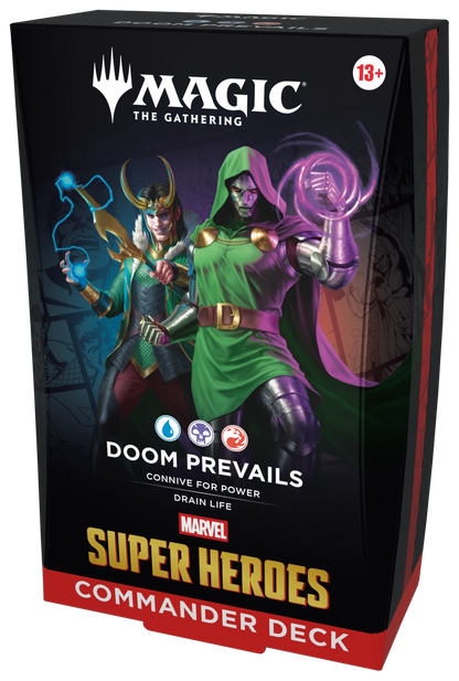 Commander Display (4 mazos) Marvel Super Heroes Ingles - Magic The Gathering