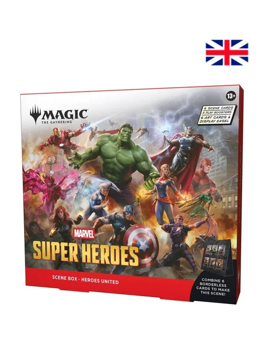 SCENE BOX DISPLAY MARVEL SUPER HEROES INGLES - MAGIC THE GATHERING